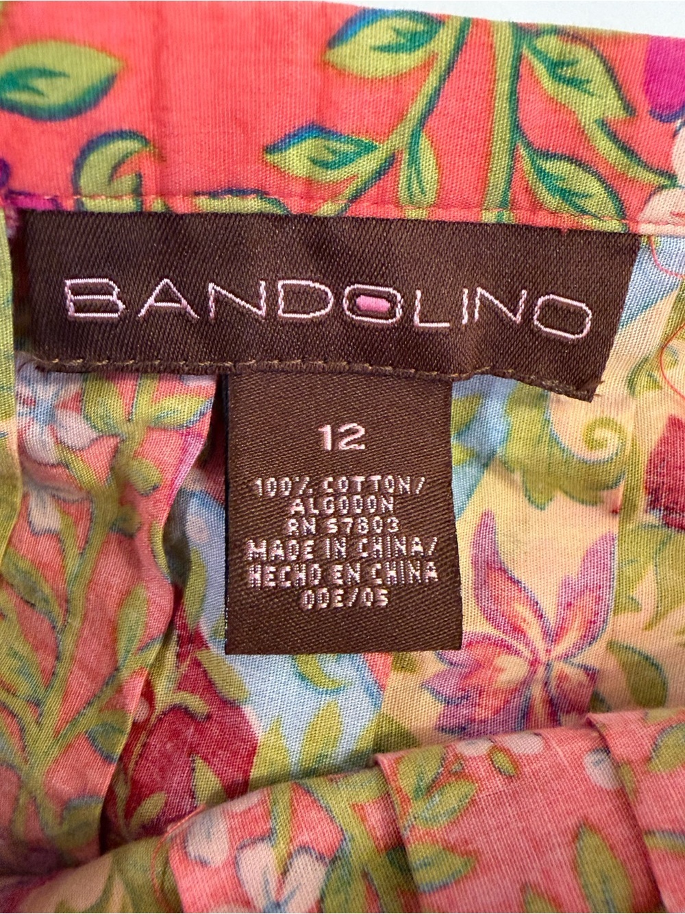 Boho Folk Art Floral Skirt Pleated Cottagecore Festival Statement Bandolino 12 - Picture 10 of 11